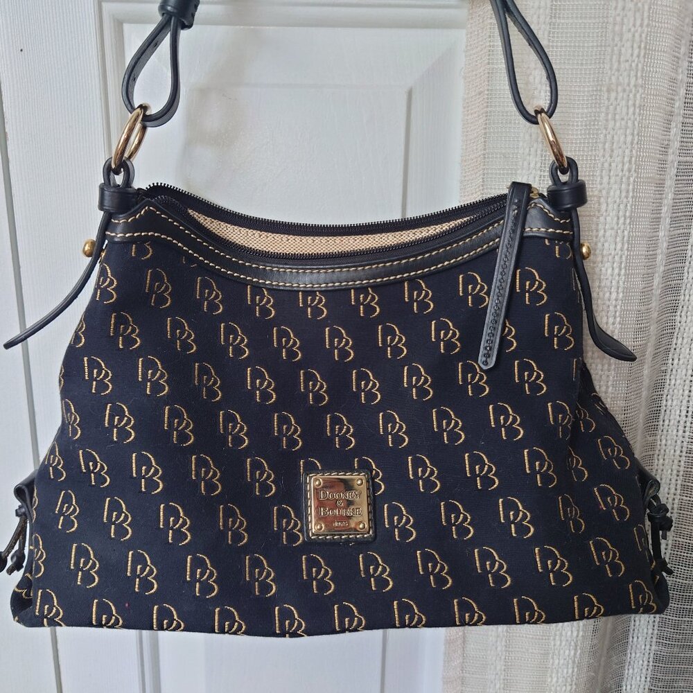 Dooney & Bourke Signature Small East West Slouch